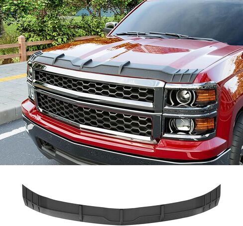واقي هود متوافق مع 2019-2024 Chevy Silverado 1500 Hood Shield TPE Pront Shield Diflector Replaction for 2019 2020 2021 2022 2023 2024 Chevy Silverado Accessories in Kuwait