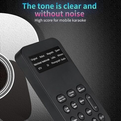 Mini Voice Changer Portable Voice Changing Modulator Device with 12 Voice Changes,(.), Black in Saudi Arabia