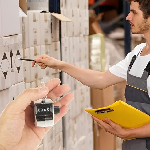 20 Pack Clicker Counter, Metal Hand Tally Counter Clicker, 4 Digit Mechanical Palm Pitch Counter Clicker for Counting Numbers Golf Sports Events Office Stadium in Kuwait