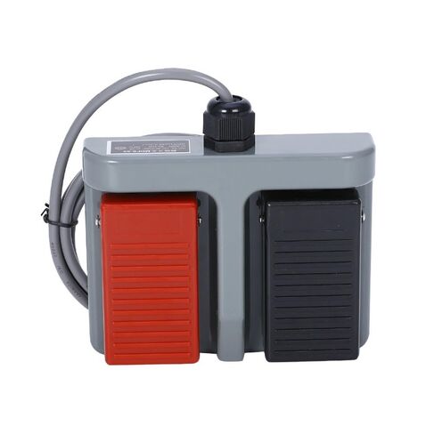 1 قطعة مؤقتة البلاستيك مفتاح دواسة مزدوجة MDFS-65 مفتاح التحكم في دواسة القدم مع سلك 3A/220VAC (سلك 3m) in Kuwait