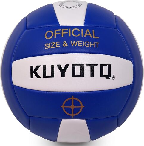 KUYUTQ Beach Volleyball Official Size 5 for in & Outdoor, Sand Volley Ball with Thickened Soft Leather Cover Outdoor Volleyball, Machine Stitched for Gym, Training & Match Play in Saudi Arabia