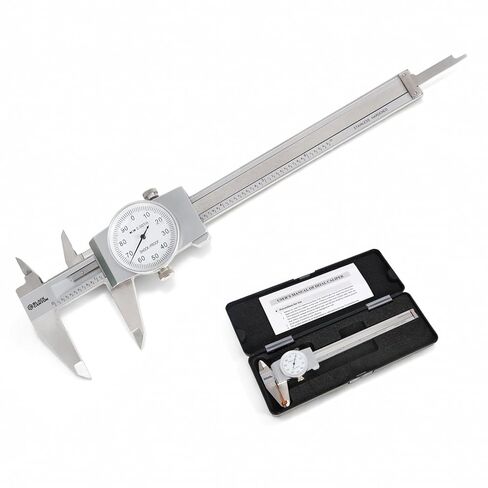 BLACK CANYON 6" Dial Caliper, 6 Inches Measurement, Caliper Measuring Tool, 0.001 inch fine Graduation, 4-Way Measurements, Hardened 4R13 Stainless Steel, Ideal for DIY/Household in Saudi Arabia