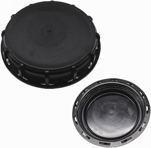 6" Solid Cap W/Gasket for IBC Tote, IBC Tote Water Tank Cover, 1 Pack Leak-Proof Design Plastic IBC Tank Adapter Storage Cap for Chemical Food and Industrial Storage, Black1Pcs in Kuwait