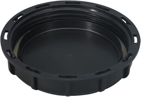 6" Solid Cap W/Gasket for IBC Tote, IBC Tote Water Tank Cover, 1 Pack Leak-Proof Design Plastic IBC Tank Adapter Storage Cap for Chemical Food and Industrial Storage, Black1Pcs in Kuwait