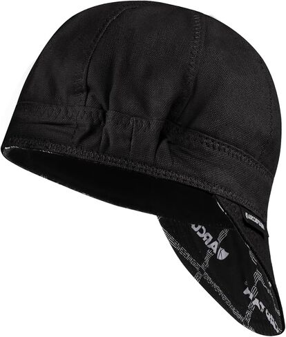 ARCCAPTAIN Reversible Welding Cap with Elastic Retractable Band, 8 Panel Protective Welders Cap, 10 oz Fireproof Cotton Comforts for Safety and Protection While Welding to Men Women, 7, Camo in Saudi Arabia