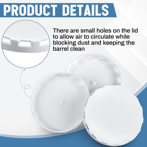 Qinyoung 150 Pcs Keg Plastic Caps with Ventilation Holes Plastic Lids for Protect the Kegs Filling and Valve(White) in Kuwait