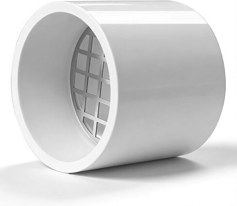 غطاء تنفيس PVC لأنبوب 2 بوصة جدول 40، سقف من الفولاذ المقاوم للصدأ مع شاشة شبكية، غطاء إنهاء من PVC للفرن، شاشة تهوية فرن RV (عبوة واحدة) in Kuwait