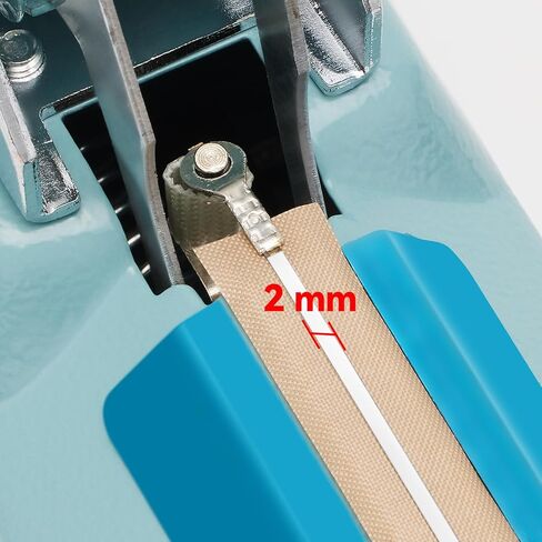 Commercial Bag Sealers 12 inch, 2mm Sealing Width Iron Impulse Sealer, Heavy Duty Manual Shrink Wrap Heat Sealer Machine with 1 Replacement Kits 2 Fuses, Blue in Kuwait