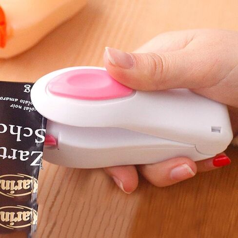 Portable Mini Heat Sealing Machine Impulse Sealer Seal Packing Plastic Bag Sealing Clamp, Random Color Delivery in Saudi Arabia
