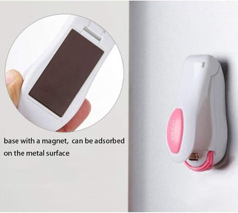 Portable Mini Heat Sealing Machine Impulse Sealer Seal Packing Plastic Bag Sealing Clamp, Random Color Delivery in Saudi Arabia