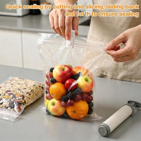 10-Pack Vacuum Bag Sealing Clips, Reusable Plastic Clips for Compressing and Storing Clothes & Food Candy Bags in Saudi Arabia