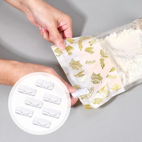 10-Pack Vacuum Bag Sealing Clips, Reusable Plastic Clips for Compressing and Storing Clothes & Food Candy Bags in Saudi Arabia