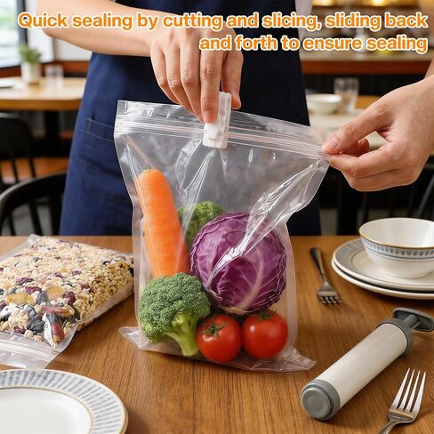 10-Pack Vacuum Bag Sealing Clips, Reusable Plastic Clips for Compressing and Storing Clothes & Food Candy Bags in Saudi Arabia