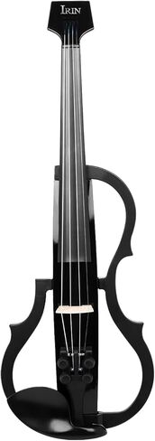 Electric Violin, with DV-10B Pickup, Carbon Fiber 4/4 Violin Full Size Set for Beginners, Professionals, Connecting to Amps & Headphones (Black) in Saudi Arabia