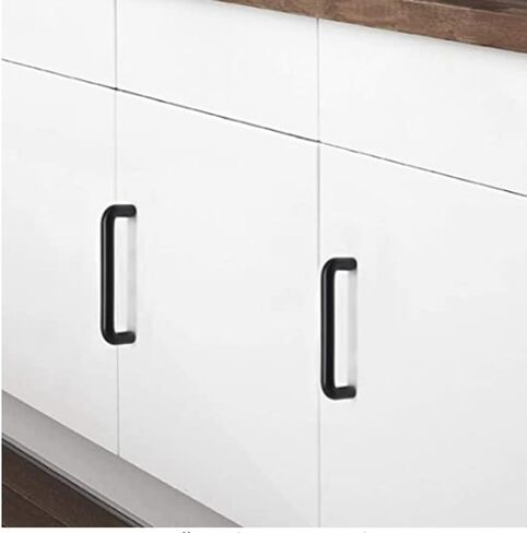 سيلفرلاين P5101/ P5102/ P5103 سلك صلب يسحب مقابض خزانة صغيرة للغاية لسحب درج الخزانة (10، أسود غير لامع، مراكز 3-15/16 بوصة (100 مم)) in Kuwait