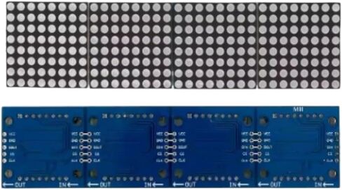 MAX7219 Dot 4 in One Display for Microcontroller Module with 5P Line Amplifier Charging FiM LoiRa Povver Suppli Voltage Regulator in Saudi Arabia