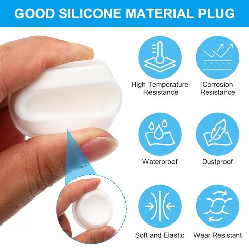 3.5mm Diameter Silicone Round Snap, 30 Pcs in Type Locking Furniture Hole Plug Button Protective Cover Cap Head Fit for 2.5-3.5mm Hole for Seal Bulkhead Cylinder Hole, Black in Saudi Arabia