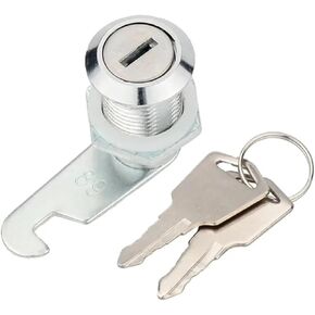 Distribution Box Lock Cylindrical MS604-15-20-25- 30 Round Flat Heightening Power Cabinet Door 1Pcs(Silver) in Kuwait