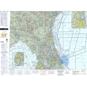 Expired FAA Jacksonville Sectional Chart (SJAC) - Wrapping Paper, Decoration, Training Use in Kuwait
