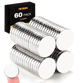 TRYMAG Magnets, 20Pcs Strong Neodymium Magnets for Crafts, Heavy Duty Magnet Small Round Refrigerator Magnet for Office, Whiteboard, Dry Erase Board Cabinets - 0.79 x 0.08 Inch in Kuwait