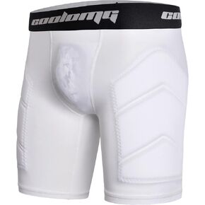 COOLOMG Adult Men Baseball Sliding Shorts with Cup Pocket (NO Cup) Padded Compression Underwear in Kuwait