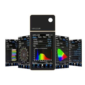 مقياس الطيف، مجموعة أدوات محلل الطيف المحمولة لمصابيح LED تنمو الطيف الكامل، PPFD PAR CCT ​​CRI Lux Spectrum لاختبار ضوء LED، للمنزل، ومختبر نمو النباتات والاستخدام الصناعي in Kuwait