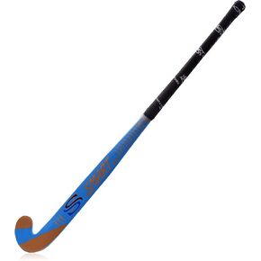 Smart Gold Hockey Stick, 36.5 Inches, Blue, Composite Wood, Slim Handle in Kuwait