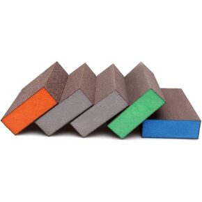 Sanding Blocks, Reusable Sanding Sponges for Wood and Metal Polishing 60-220 grit 5 pcs(180grit) in Saudi Arabia