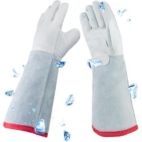 -482℉/-250℃ Cryogenic Gloves 14.2"/36cm Long Low Temperature LN2 Liquid Nitrogen Freezer Dry Ice Cryo Gloves Liquid Nitrogen Cold Storage in Kuwait