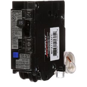 Murray MPA115AFC 15-Amp Single Pole 120-volt Plug-On Combination AFCI Breaker in Kuwait