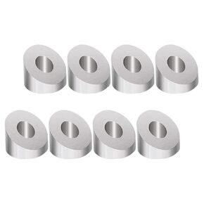 8Pcs Stainless Steel Beveled Washers 1/4 Inch Angle Cable Railing Bracket Kit Protective Sleeves for Stair Railing Hardware Installation in Kuwait