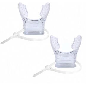 PWind Silicone Snorkel Mouthpiece Soft Comfortable Spare Replacement Scuba Diving Mouthpiece for Regulators with Regulator Tie Fits Most Standard Regulators in Kuwait