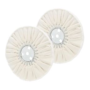 عجلة تلميع مجرى الهواء غير المنسوجة مقاس 10 بوصات، فتحة أربور مقاس 5/8 بوصة | عجلة تحضير السطح لمطحنة الزوايا، مثالية لصنفرة وتلميع الألومنيوم والفولاذ المقاوم للصدأ - قطعة واحدة in Kuwait