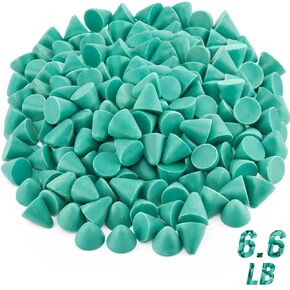 Novabright 1 Pack 6.6 lb Rust-Cutting Resin Abrasive Tumbler Media for Nut, Bolts and Glass (0.39 x 0.39 x 0.39 Inch,Triangle) in Kuwait