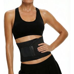 مدرب الخصر Dizokzio للنساء والرجال، حزام العرق من النيوبرين لتشذيب الخصر، لفافة المعدة قابلة للتعديل للتمرين والتدريب in Kuwait