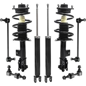 Detroit Axle - Front Struts w/Coil Springs Rear Shock Absorbers Sway Bar Links Replacement for 2012-2014 Hyundai Sonata Kia Optima Gas - 8pc Set in Saudi Arabia