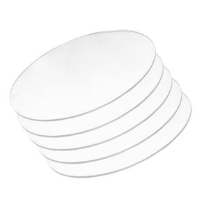 5 Pcs Acrylic Round Sheet Thickness 1Mm, Diameter 110-150Mm Suitable for DIY Crafts Projects and Home Decorations,Diameter 130mm(Diameter 110mm) in Kuwait