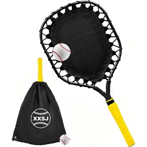 Fungo Racket Baseball for Fly Balls: XXSJ Softball Training Equipment for Coaches and Parents - Practice Hitting Grounders Line Drives Pop Flies (Yellow) in Kuwait