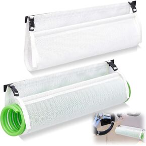 قطعتان من خرطوم أرجوحة الخراطيم البحرية وحامل خرطوم غسيل ملفوف من النايلون لتخزين القوارب والأرصفة والمركبات الترفيهية (أبيض، 18.9 × 11 بوصة) in Kuwait