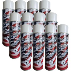Quality Chemical Nu-Coil AC Coil Cleaner Aerosol Spray - Extra Foam - for HVAC units, Condensers, Evaporators, Drains, Pans, Radiators, Fan Blades, Metal Filters - No Rinse - 18 oz. (Pack of 12) in Kuwait