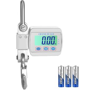 Digital Crane Scale Heavy Duty Hanging Scale- LCD Backlight, 1100lbs/500kg Max Capacity, High-Precision Sensor, Tare & Unit Switch Functions for Farm, Hunting, Warehouse & Construction in Kuwait