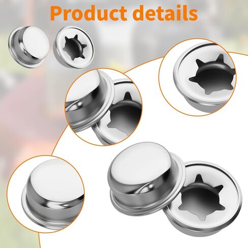 Push on Pushnut Caps, 8PCS 3/8" Axle Cap Nut Spring Steel, Spring Steel Push On Pushnut Caps, Push on Pushnut Cap Springs Steels Permanent Washer Caps for Hand Trucks, Rolling Bins and Lawn Push Wagon in Saudi Arabia