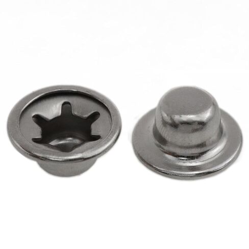 yukata Push on pushnut Cap Silver Axle Cap nut Push Nuts Washer for Handtrucks Lawn Vehicles and Rolling Boxes 8PCS (1/4inch) in Saudi Arabia