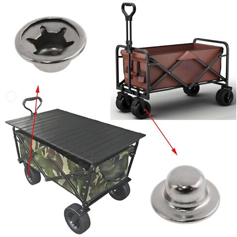 yukata Push on pushnut Cap Silver Axle Cap nut Push Nuts Washer for Handtrucks Lawn Vehicles and Rolling Boxes 8PCS (1/4inch) in Saudi Arabia