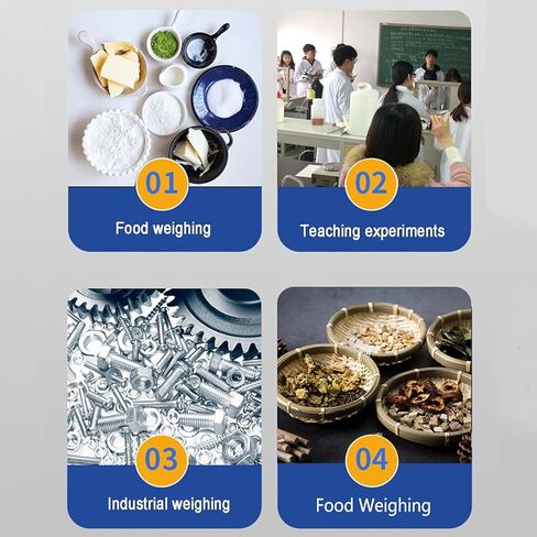 Laboratory Mechanical Scale, 3 Rulers Beam Mechanical Balance Scale with Weights, Weighing Range: 0.1g-2610g, Balance Pan Diameter (cm): 15.2, Stainless Steel Material, for Scientific in Kuwait