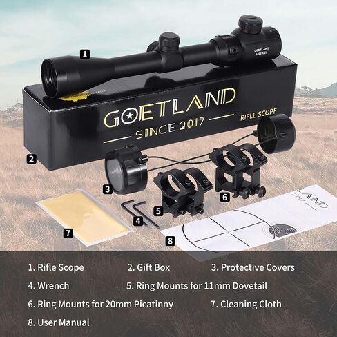 نطاق Goetland 3-9x40 EG، محدد المدى المضيء باللون الأحمر والأخضر SFP in Kuwait