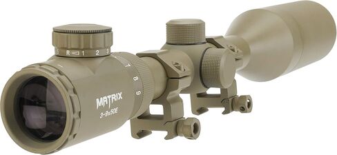 Evike Airsoft - Matrix 3-9x50 Illuminated Reticle Sniper Scope (Color: Tan) in Kuwait