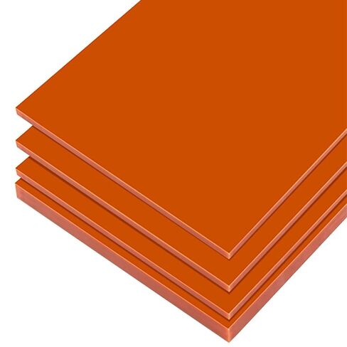 Resin Board Bakelite Sheets,1PCS 1-5mm Thick Orange Plate, Insulation Phenolic, Antistatic and High Temperature Resistance(300x500x2mm) in Saudi Arabia