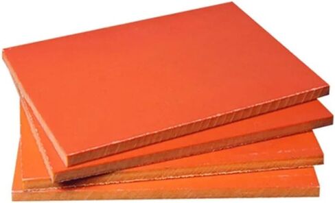 Resin Board Bakelite Sheets,1pcs Orange Red Electrical Plate, 1-20mm Thick Insulation Phenolic, Antistatic and High Temperature Resistance(100x100x2mm) in Saudi Arabia