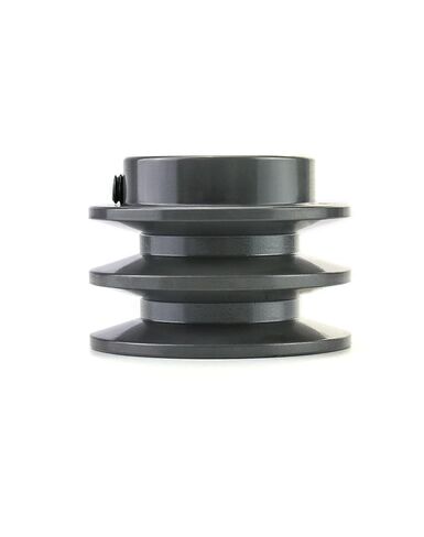 QWORK 2AK2534 Double Groove Pulley/Sheave, 2.55"OD 3/4" Bore, AK Fixed Bore Pulley, for A, 3L & 4L (A & AX) V-Belts, Cast Iron in Saudi Arabia